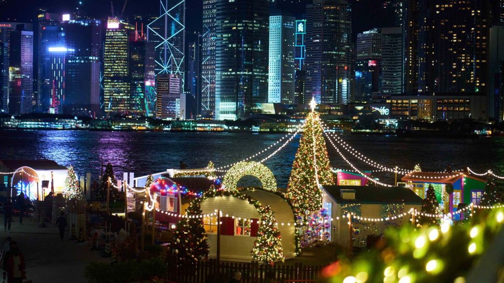 perayaan natal di hong kong
